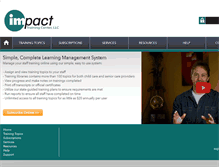 Tablet Screenshot of impacttrainingcenter.net